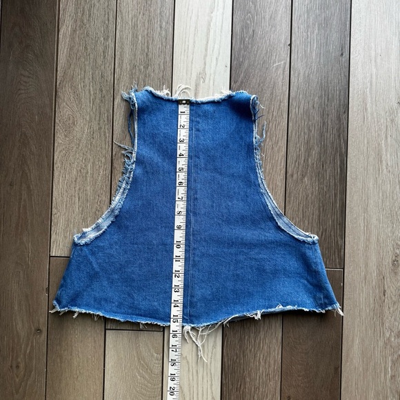 Zara Denim Crop Tank Top | Size: Xtra Small | Excellent Condition - Picture 4 of 4